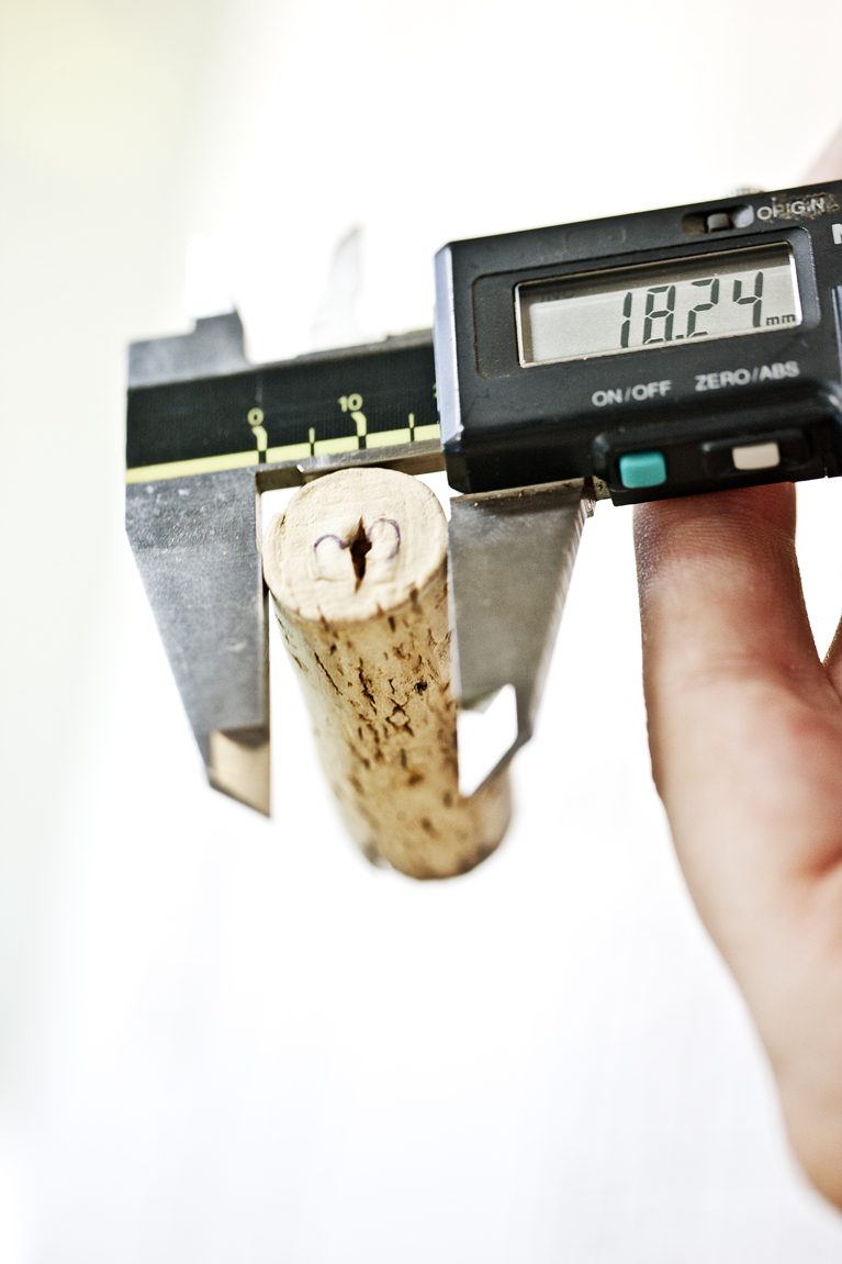 Measuring with a caliper